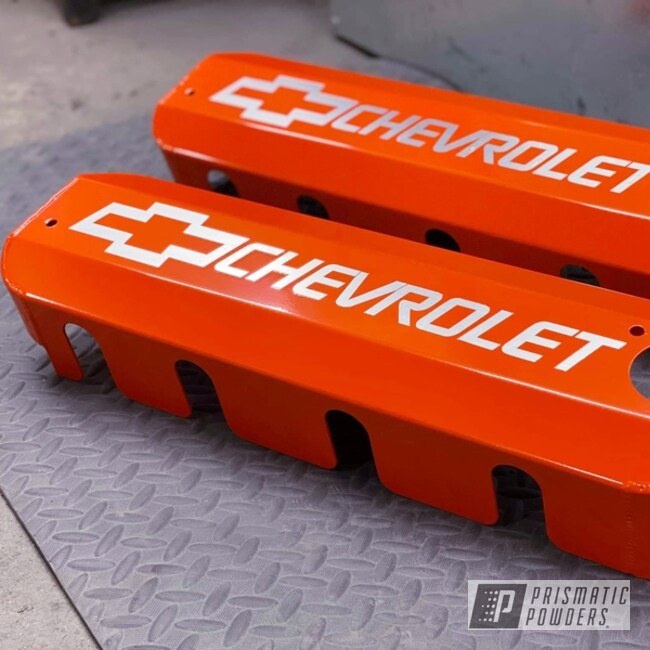 Powder Coated Chevy Valve Covers In Pss-0163