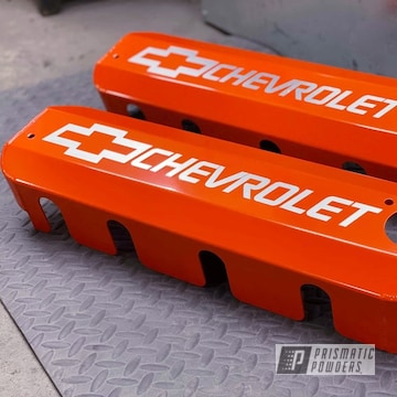 Powder Coated Chevy Valve Covers In Pss-0163