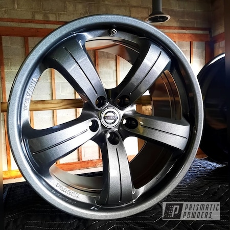Powder Coating: Wheels,Clear Vision PPS-2974,Nissan,RAYS Wheels,Rims,STEALTH CHARCOAL PMB-6547,Nismo