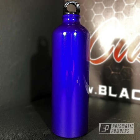 Powder Coating: Custom Water Bottle,Miscellaneous,SUPER CHROME USS-4482,Two Coat Application,Water Bottle,Majestic Purple PPB-2144,Two Coat