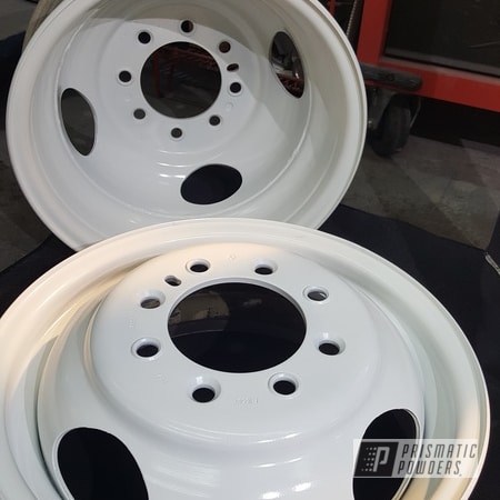 Powder Coating: Gloss White PSS-5690,Custom Rims,Automotive