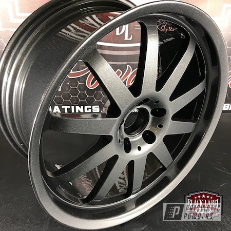 Powder Coating: Renntech Wheels,Clear Vision PPS-2974,Two Coat,Kingsport Grey PMB-5027