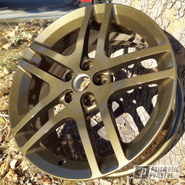 Powder Coated Wheels In Pps-2974 And Umb-4548