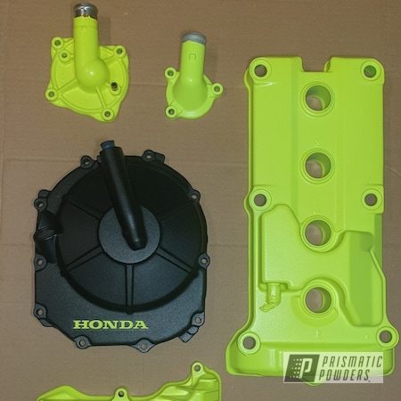 Powder Coating: Silk Satin Black HSS-1336,Automotive Parts,3 Piece,Honda,Automotive,Neon Yellow PSS-1104