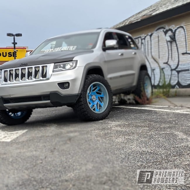 Powder Coated Jeep Grand Cherokee Wheels In Pmb-4475 And Psb-6932