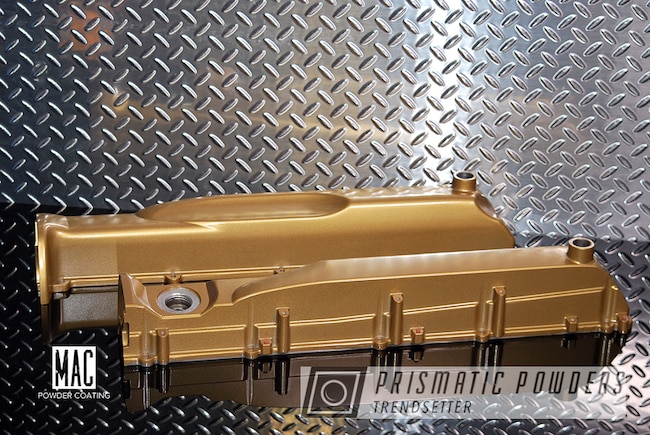 Powder Coating: Prismatic Gold,Auto Valve Covers,Prismatic Gold HMB-4137,Automotive,Powder Coated Skyline RB26DETT Valve Covers
