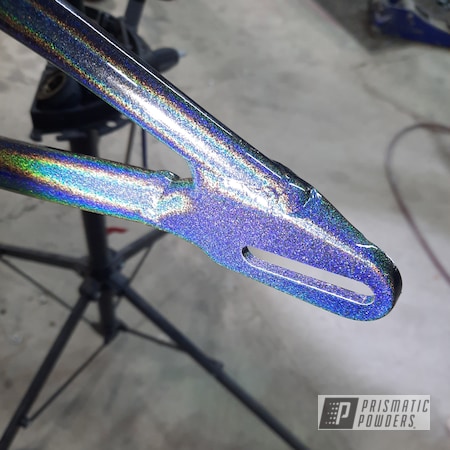 Powder Coating: Prismatic Universe PMB-10367,Bicycles,Clear Vision PPS-2974,BMX,Bicycle Frame,Custom Bike