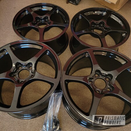 Powder Coating: Wheels,Aluminum Wheel,Rims,Ink Black PSS-0106,Aluminum Rims,18" Rims,18" Aluminum Rims