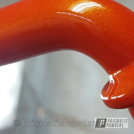 Powder Coating: Clear Lights PPB-4864,Motorcycles,Custom Harley Davidson,Miscellaneous,Harley Electra Glide Parts,Illusion Tangerine Twist PMS-6964