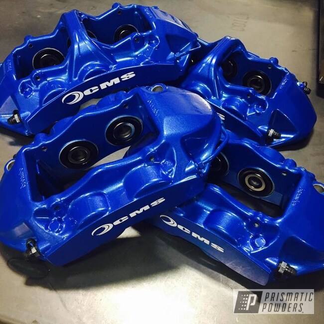 Factory Brembo Gt Kit For F87 Bmw M2 Redone In Illusion Blue-berg With A Clear Vision Top Coat
