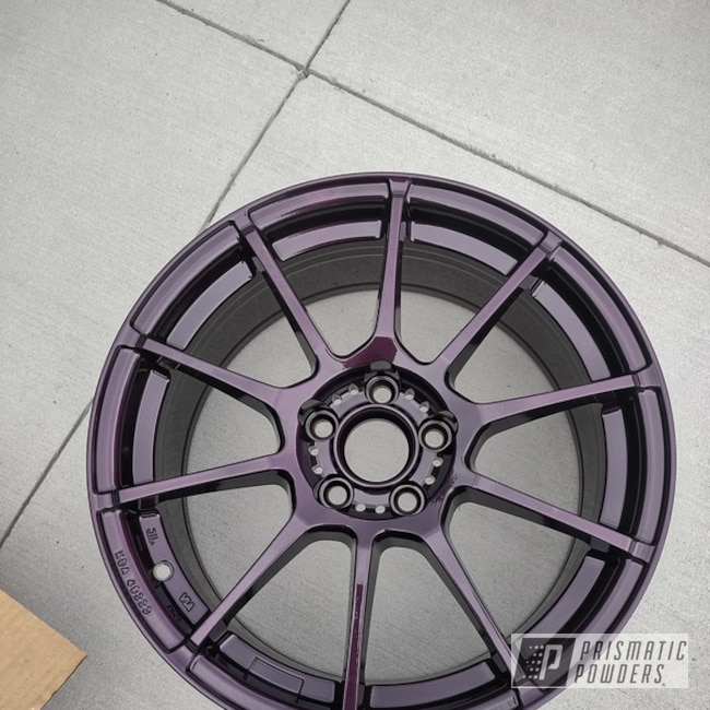 Powder Coated Assetto Gara Wheels In Ppb-5107 And Pss-0106