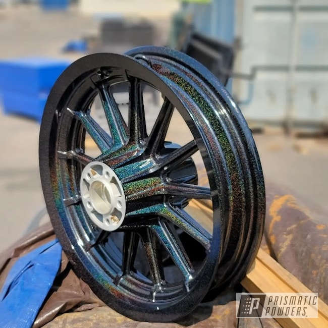 Powder Coated Motorcycle Wheels In Pps-2974 And Pmb-2691