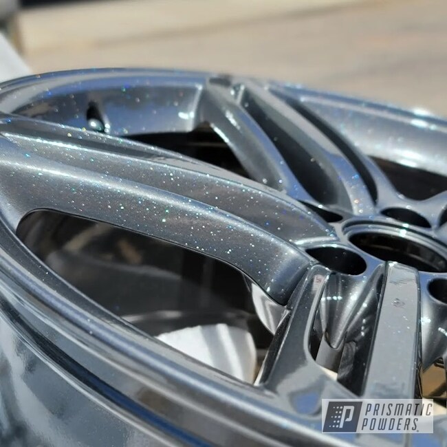 Powder Coated Custom Audi Wheels In Umb-6578 And Ppb-5729