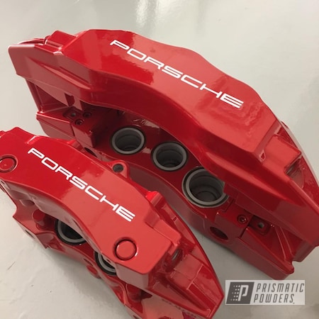 Powder Coating: Brake,Astatic Red PSS-1738,Porsche,Stoptech,Polar White PSS-5053,Calipers