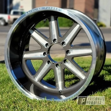 Powder Coated Two Tone Wheel In Pps-2974 And Pvb-5825