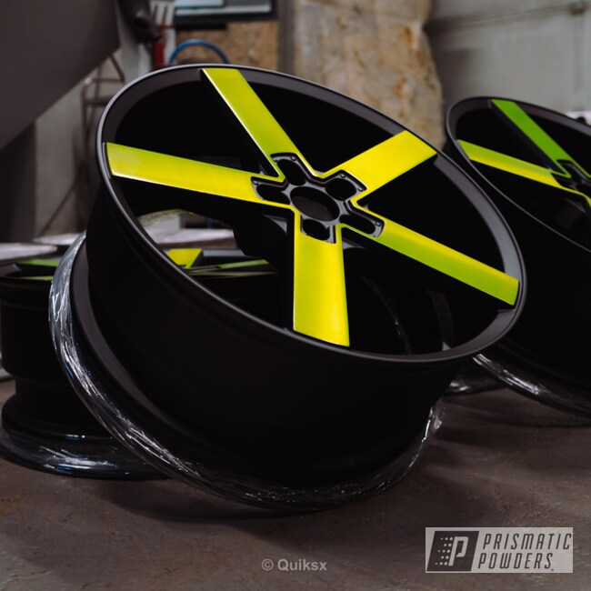 Powder Coated Two Tone Azev Wheels In Pps-4765