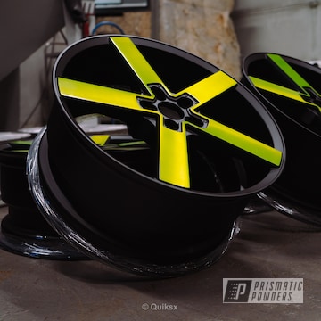 Powder Coated Two Tone Azev Wheels In Pps-4765