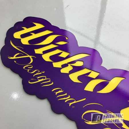 Powder Coating: RAL 1018 Zinc Yellow,Custom,Clear Vision PPS-2974,Business,Illusion Purple PSB-4629,Sign