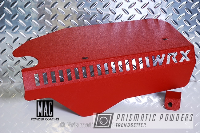 Powder Coating: Desert Crimson Red PWB-6699,Single Powder Application,Custom,WRX,Automotive,Engine Components,Solid Tone,Engine Parts