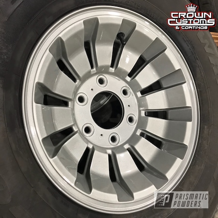 Powder Coating: Wheels,Automotive,Clear Vision PPS-2974,Jeep Wheels,Mystery Silver PMB-5020