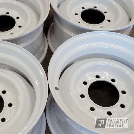 Powder Coating: 16" Steel Wheels,Steel Wheels,Rims,Polar White PSS-5053,16" Wheels,Wheels,Steel Rims