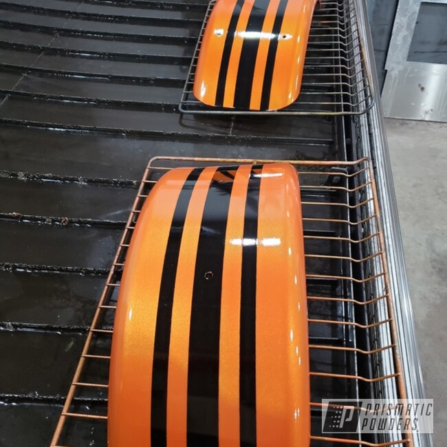 Powder Coated Fenders In Pps-2974, Pmb-5347 And Pms-4620