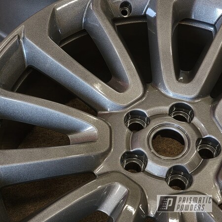 Powder Coating: Wheels,Clear Vision PPS-2974,Rims,22" Wheels,Kingsport Grey PMB-5027,Aluminum,Automotive Rims,22" Aluminum Rims,Land Rover Rims
