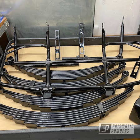 Powder Coating: Springs,Leaf Springs,Trailer Parts,GLOSS BLACK USS-2603,Hitch