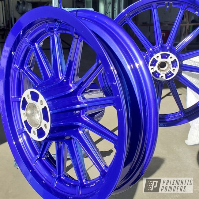 Powder Coated Motorcycle Wheels In Pmb-10291 And Pps-2974