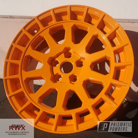 Powder Coating: Powdercoat,Aluminum Wheels,Juju Orange PSS-1791,Recon Wheel Experts,Rims,Audi,Wheels,Audi Wheels,Quattro
