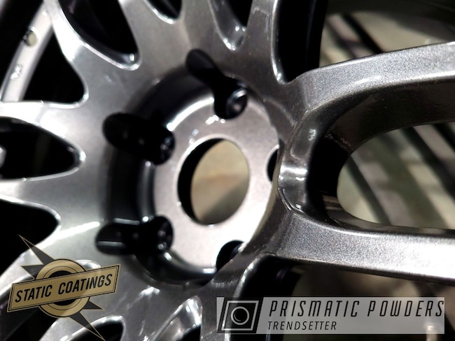Powder Coating: Aluminum Wheels,Rims,Richard Grey PMB-6417,Clear Vision PPS-2974,Automotive Wheels,Wheels