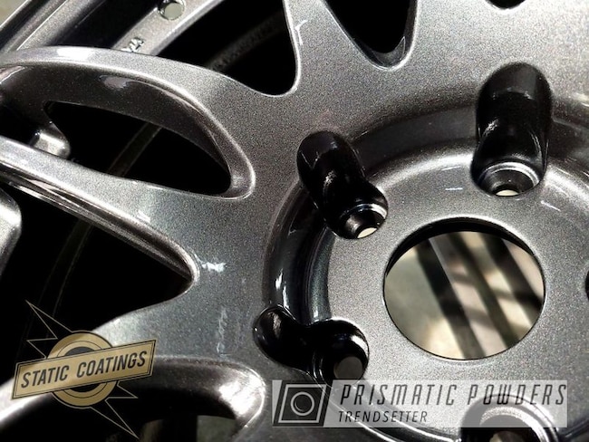 Powder Coating: Aluminum Wheels,Rims,Richard Grey PMB-6417,Clear Vision PPS-2974,Automotive Wheels,Wheels