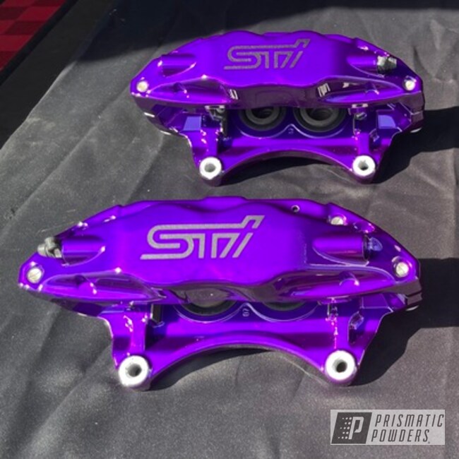 Powder Coated Sti Brake Calipers In Psb-4629 And Pps-2974