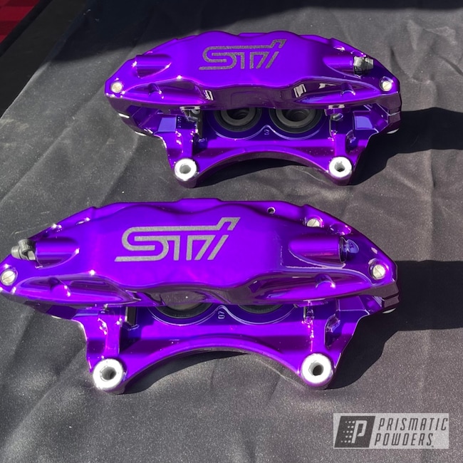 STI Brake Calipers in Illusion Purple and Clear Vision