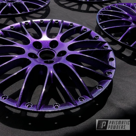 Powder Coating: Wheels,Clear Vision PPS-2974,3 Stage,Custom Wheels,Rims,Ink Black PSS-0106,Disco Purple PPB-7033,2 Piece