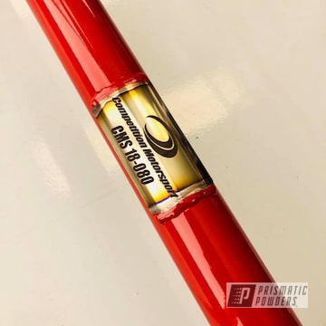 Custom Roll Var Coated In Ral 3003 A Classic Ruby Red Color