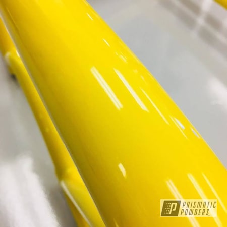 Powder Coating: Automotive,Porsche,Roll Bar,RAL 1018 Zinc Yellow,GT4