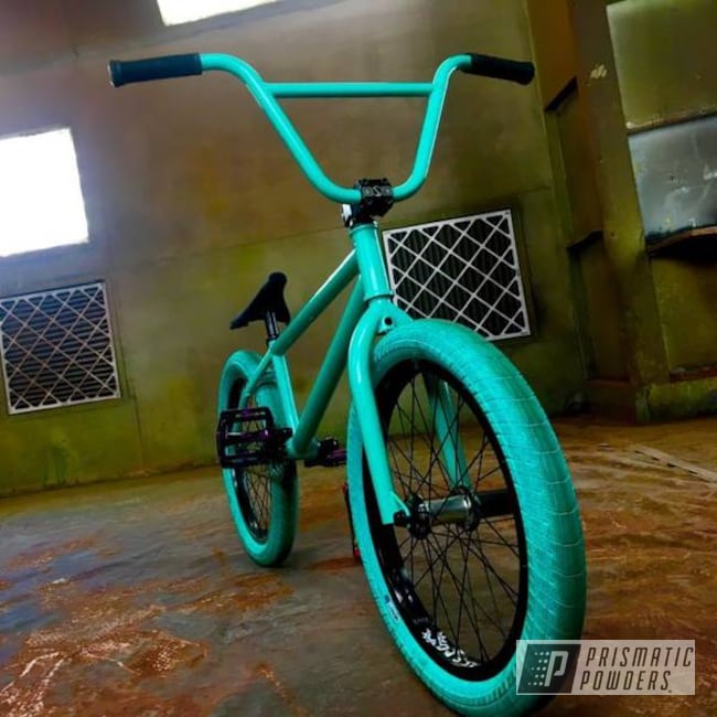 Color Matched This Bmx Bike's Teal Color Using A Tropical Breeze Coating