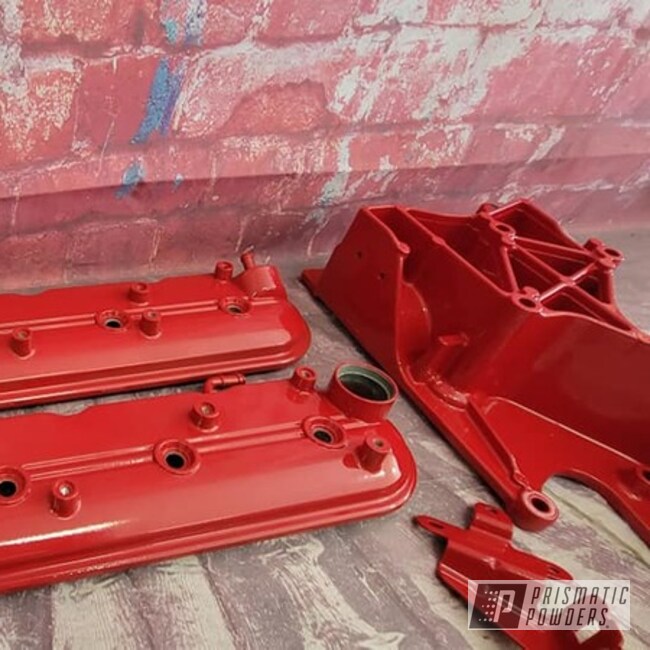 Powder Coated Auto Parts In Ral 3002