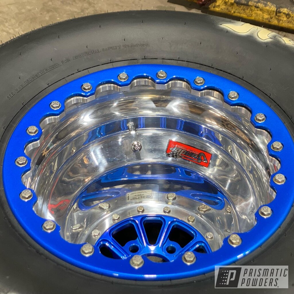 Two Tone Dragster Rims Coated with Clear Vision, Sapphire Delight and ...