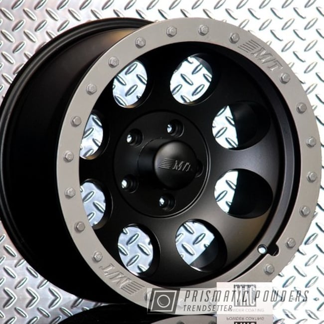Powder Coated Two Tone Jeep Wheels In Pmb-2811 And Uss-1522