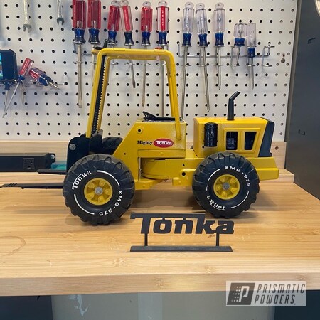 Powder Coating: Sunrise Yellow PSS-4090,Tonka Toys,Restoration,Tractor,Tonka