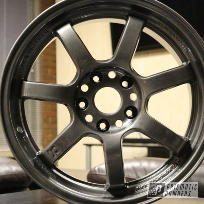 Custom Wheels Coated In Kingsport Grey With A Gloss Clear Finish