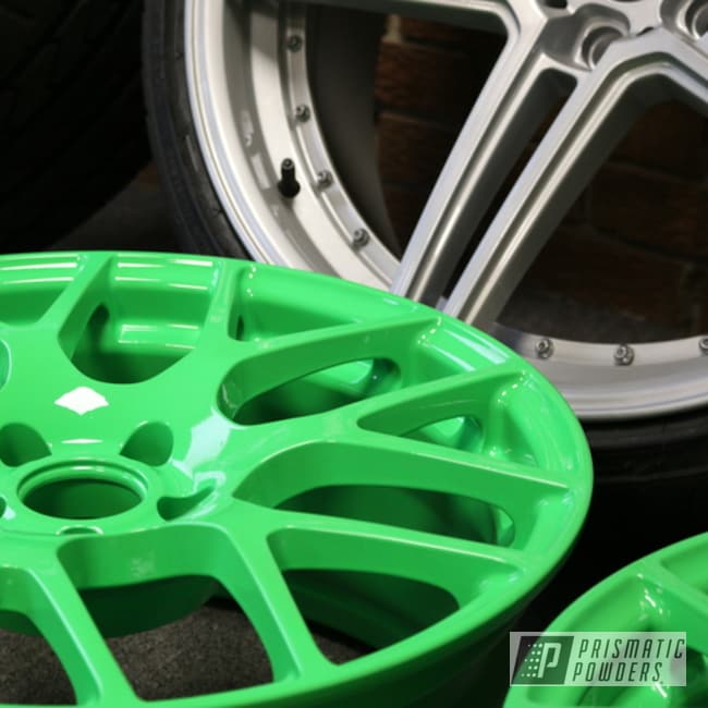 Wheels Coated In Energy Green