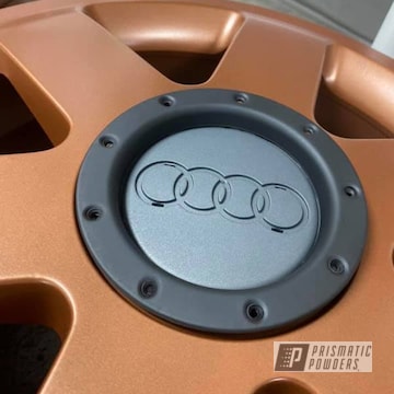 Powder Coated Audi Rims In Pmb-8037