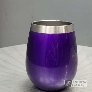 Powder Coated Custom Wine Tumbler In Psb-4629 And Pps-2974