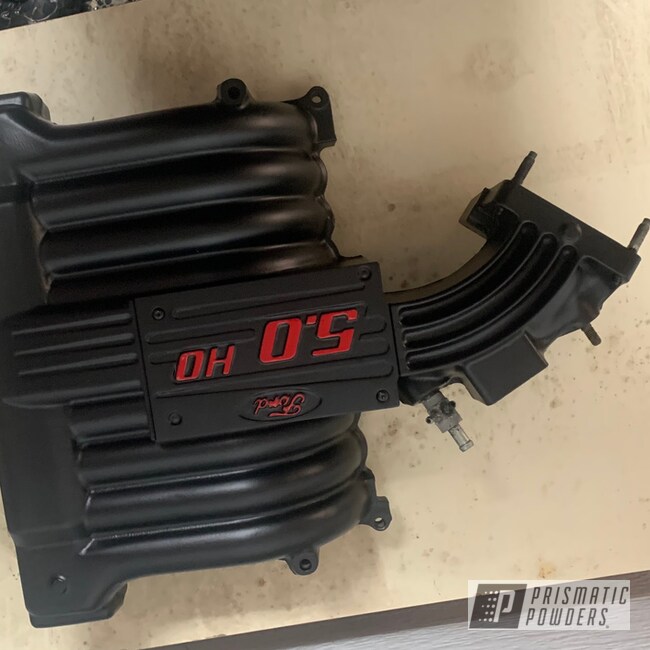 Powder Coated Mustang Intake Manifold In Ess-10171 And Ess-6518