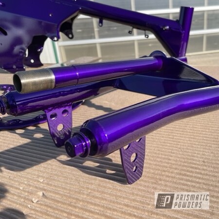Powder Coating: Illusion Purple PSB-4629,Motorcycle Parts,Honda,Dirtbike Frame,z50,Motorcycles