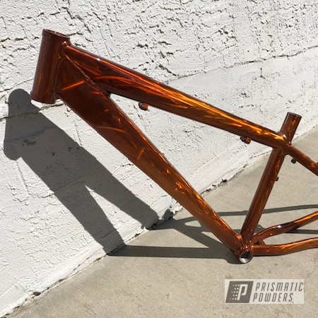 Powder Coating: Mountain Bike,Transparent Copper PPS-5162,Bike Frame,Custom Bicycle Frame