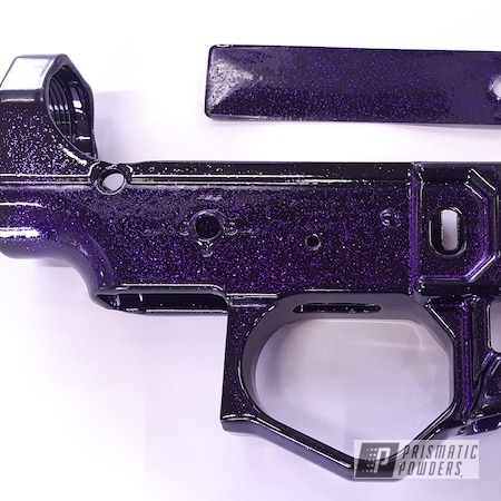 Powder Coating: Ink Black PSS-0106,2 Stage Application,Airsoft,Airsoft Gun,Disco Purple PPB-7033